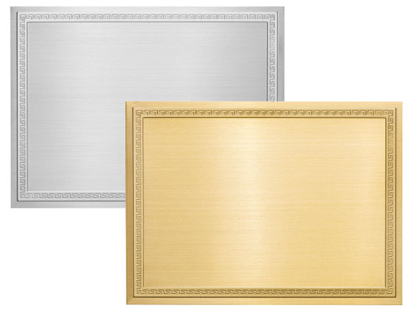 Brass plaques for award mod. Impero - Ciak targhe
